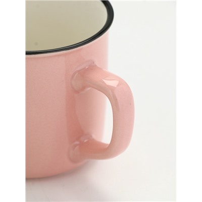 Кружка чайная керамическая «Котик», 210 мл, ручная работа