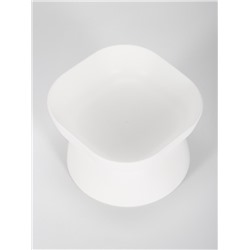 Миска для животных КУБ 0.2 л, Soft-touch, белый