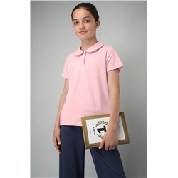 Блузка-поло с коротким рукавом для девочки Happyfox