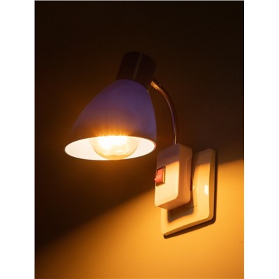 Бра в розетку «Классика» 1×10 Вт Е27 синий 10×14.5×25 см