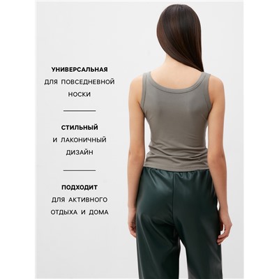 Майка женская MIST: Base, размер S, оливковая