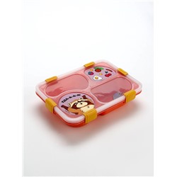 Ланч - бокс с 4 секциями «Енот», 23×17×5.5 см