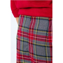 Юбка мини в клетку 269GRY (Красный_клетка)