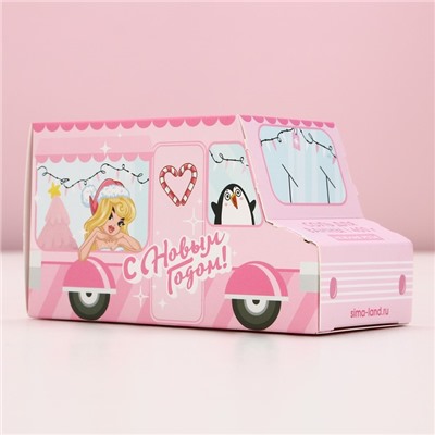 Соль для ванны «С Новым Годом», 400 г, аромат нежной розы, Чистое счастье