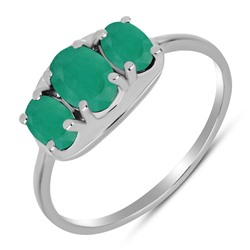 Кольцо, изумруд берилл, Микра