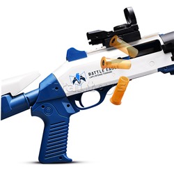 Автомат "Отвага" с мягкими полимерными пулями, цвет бело-синий, в коробке