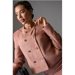 Женский твидовый костюм с юбкой Happyfox