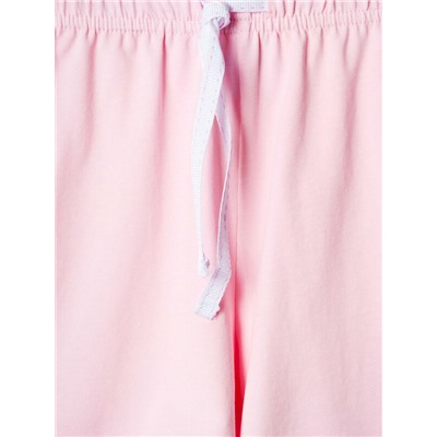 Комплект трикотажный для девочек: фуфайка (футболка), шорты