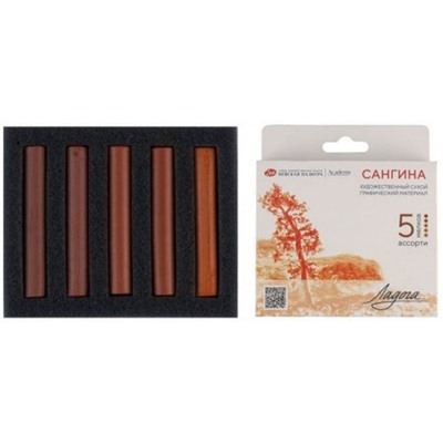 Сангина 5 мелков Ладога, ассорти 2721422311 Невская палитра
