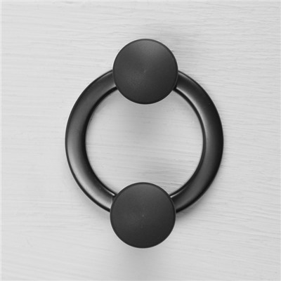 Крючок мебельный CAPPIO BELLO, двухрожковый, цвет черный