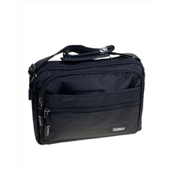 Сумка мужская через плечо текстильная, цвет черный