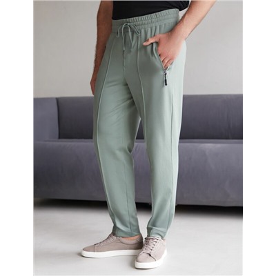Брюки джоггеры на резинке из премиального футера двухнитки