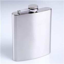 Фляжка Мастер К «Полковник», 240 мл, в чехле, подарочная, армейская, 8 oz, нержавеющая сталь, зелёная