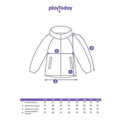 Куртка текстильная с полиуретановым покрытием для девочек (ветровка)