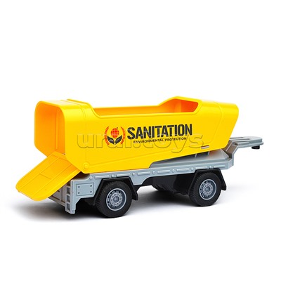 Машина "Трейлер с прицепом" (свет, звук) в коробке