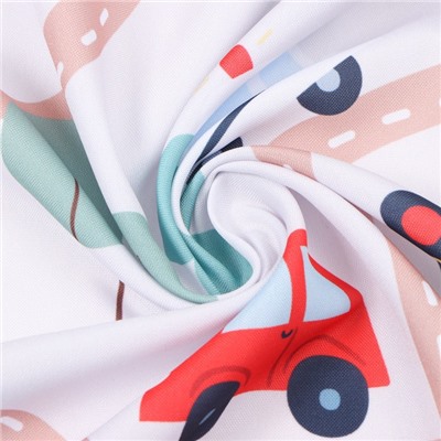 Шторы портьерные «Этель. Город», 145×260 см, 2 шт., габардин