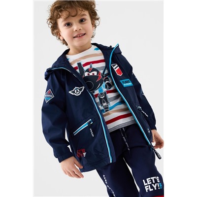 Куртка текстильная с полиуретановым покрытием для мальчиков (ветровка) PLAYTODAY, 1243937