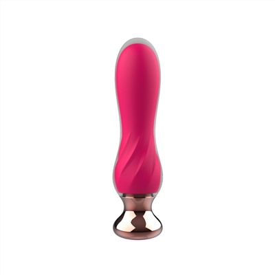 Розовый мини-вибратор Mini Vibrator с пультом ДУ - 12,5 см.
