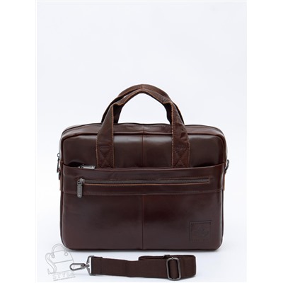 Портфель мужской кожаный 11011Z brown Zinimsk