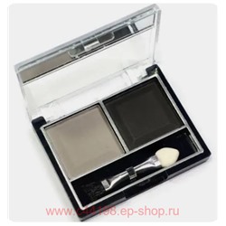 MILDLook Тени для век 2 цвета  тон 04 серый+черный матовый  5022