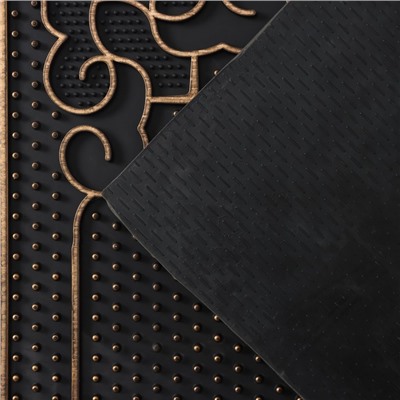 Коврик придверный Доляна Welcome, резиновый, прямоугольный, 40×70 см, МИКС