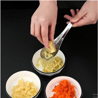 Терка - ложка для чеснока и имбиря