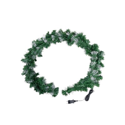 Хвойная гирлянда фиброоптическая «Вспышки» 200 см, автопереключение