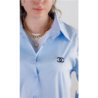 Рубашка оверсайз хлопок y2k НАТАЛИ, 1124645