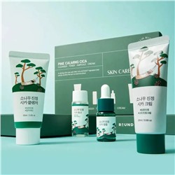 ROUND LAB Набор средств для лица с экстрактом сосны и центеллы: пенка, тонер, сыворотка, крем / Pine Calming Cica Trial Kit, 30 мл, 20 мл x 2, 10 мл 25809