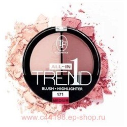 Triumph Румяна-Хайлайтер двойные тон 171 Медиум Trend All -IN-One СТР-17 2.6 гр