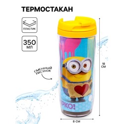 Термостакан «Живи ярко!», 350 мл, Гадкий Я