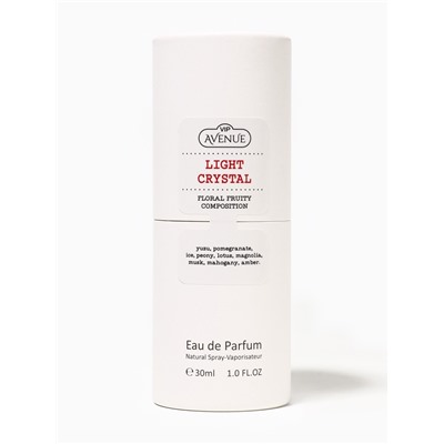 Парфюмерная вода женская VVIPAVENUE Light Crystal, 30 мл (по мотивам Bright Crystal (Versace)