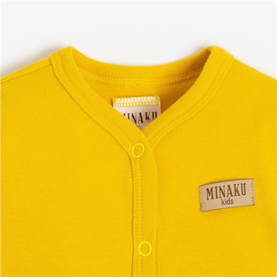 Комбинезон детский MINAKU, цвет жёлтый, рост 62-68 см
