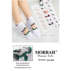 MORRAH носки женские укороченные хлопок + капрон арт. 22-204