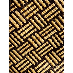 Сумка плетёная из пандана, 27×19×42 см, бежево-коричневая