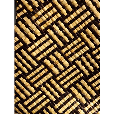 Сумка плетёная из пандана, 27×19×42 см, бежево-коричневая