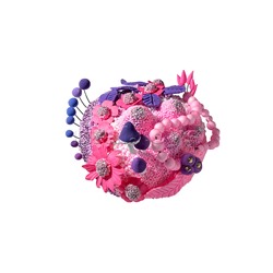 Легкий пластилин "Глюкосад" малый фиолетовый набор