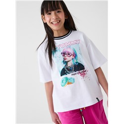 Фуфайка трикотажная для девочек (футболка)