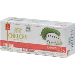 CHELCEY. Soursop black tea карт.пачка, 25 пак.