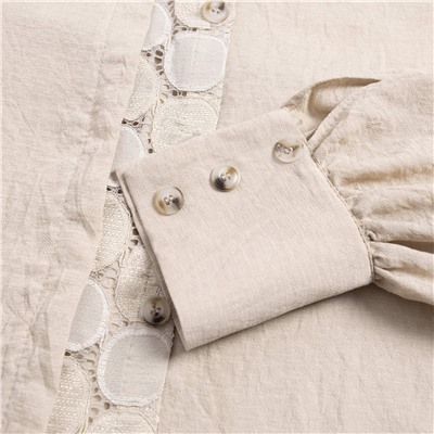 Рубашка вискозная, Кружевной повод (пульс сердца)