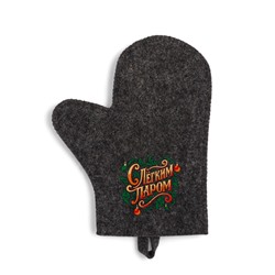 Рукавица для бани и сауны «С лёгким паром», полиэфир 70%, шерсть 30%, «Добропаровъ»