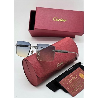 Набор женские солнцезащитные очки, коробка, чехол + салфетки #22944723