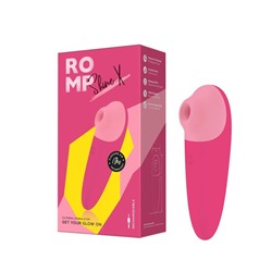 Розовый бесконтактный клиторальный стимулятор Romp Shine X