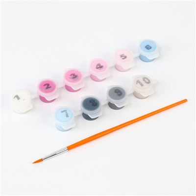 Картина по номерам для детей на холсте с подрамником «Панда балерина», 20×30 см