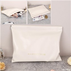 Косметичка 18х13 см бежевая / XN-002W /уп 400/на магните