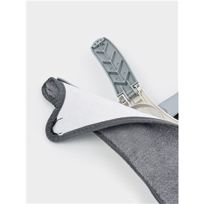 Швабра с отжимом Twist Raccoon, насадка из микрофибры 36×14 см, стальная нержавеющая ручка 125 см