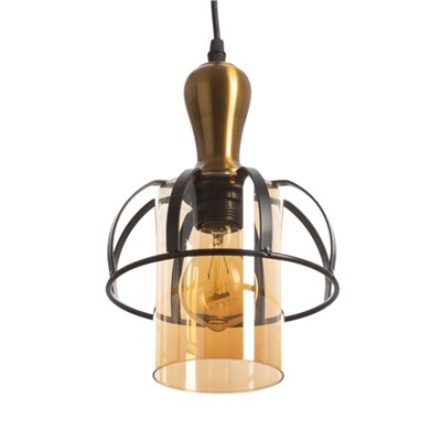 Светильник «Клауд» 1×40 Вт Е27 бронза/черный 19×19×25(125)см