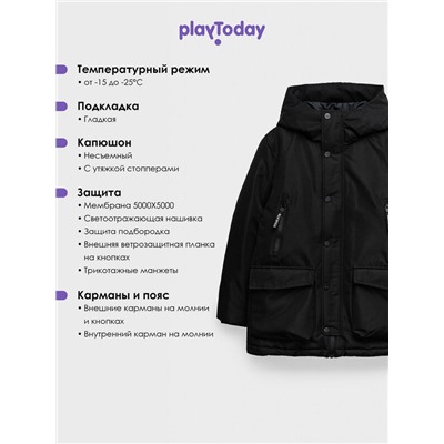 Куртка текстильная с полиуретановым покрытием для мальчиков