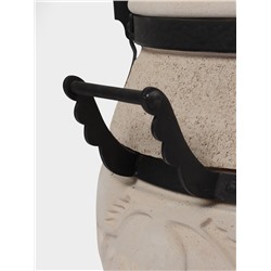 Тандыр «СамОбжар» с откидной крышкой, h=98 см, d=52 см, 97 кг, 12 шампуров, кочерга, совок