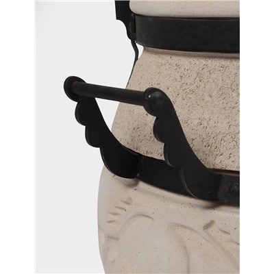 Тандыр «СамОбжар» с откидной крышкой, h=98 см, d=52 см, 97 кг, 12 шампуров, кочерга, совок